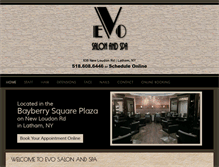 Tablet Screenshot of evosalonspa.net